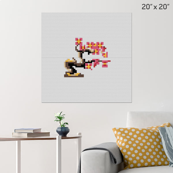 Cherry Blossom Brick Poster