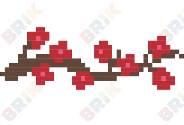 Cherry Blossoms Pixel Art