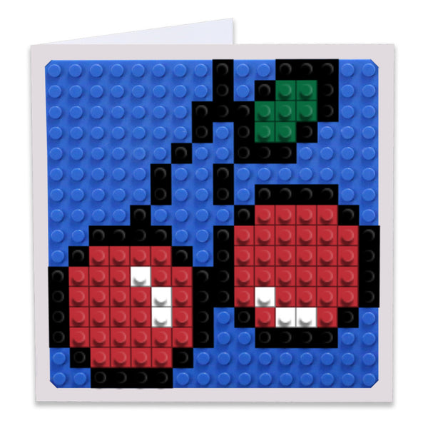 Cherry Fruit Greeting Card