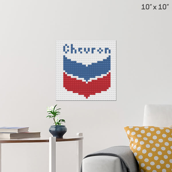Chevron Brick Poster