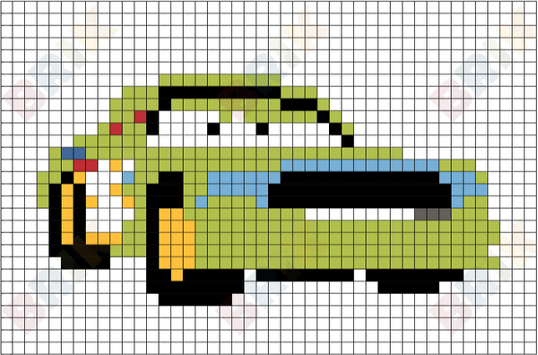 Chick Hicks Pixel Art