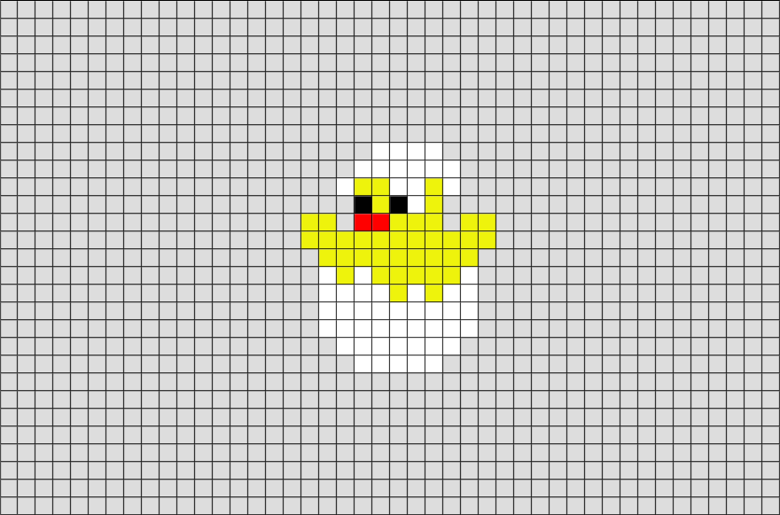 Minecraft Chicken Egg Pixel Art