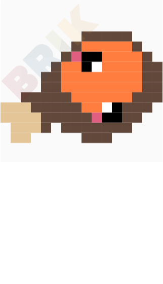 Chicken Leg Pixel Art