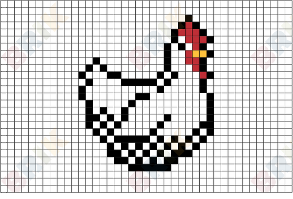 Chicken Pixel Art