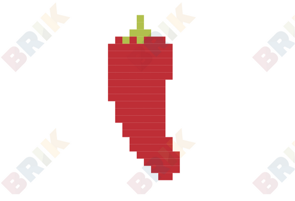 Chili Pepper Pixel Art