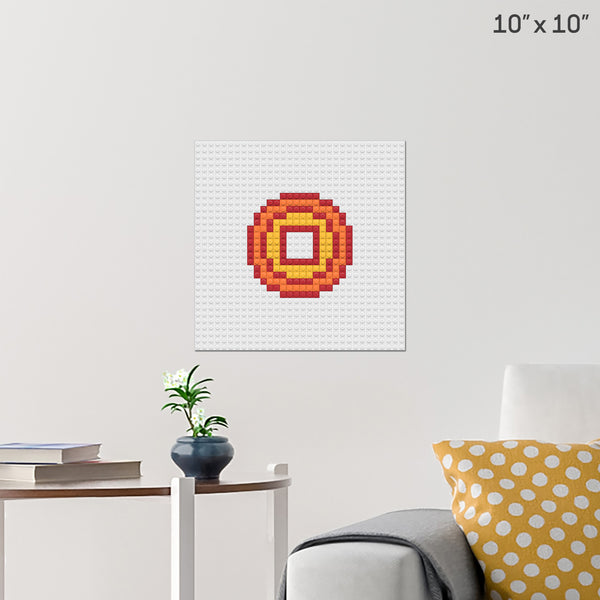 Chinese Coin Brick Poster