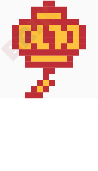 Chinese Lantern Pixel Art