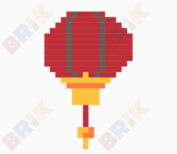 Chinese Lantern Pixel Art
