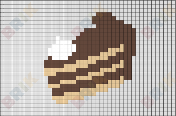 Chocolate Cake Pixel Art