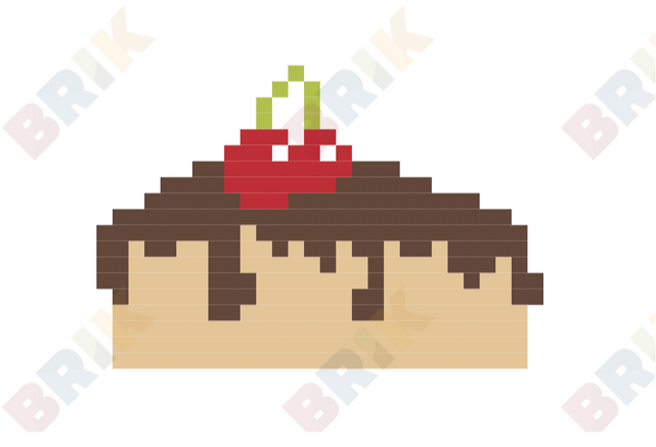 Chocolate Cake Pixel Art