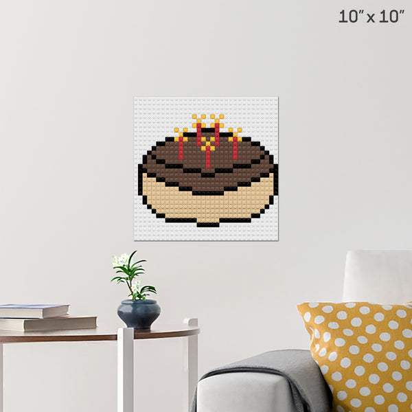 Chocolate cake Brick Poster