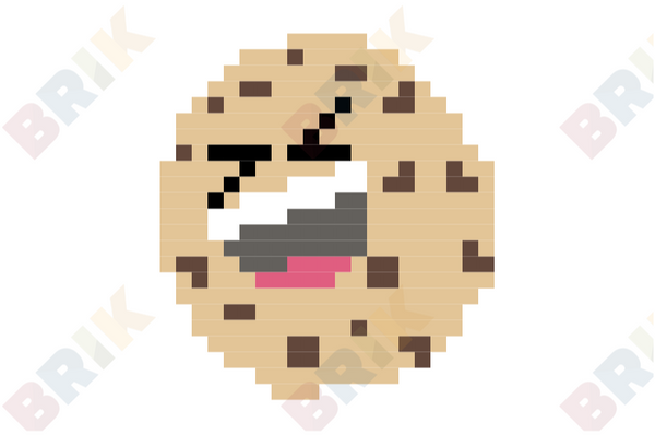 Chocolate Chip Cookie Pixel Art