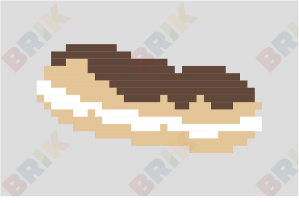 Chocolate Éclair Day Pixel Art