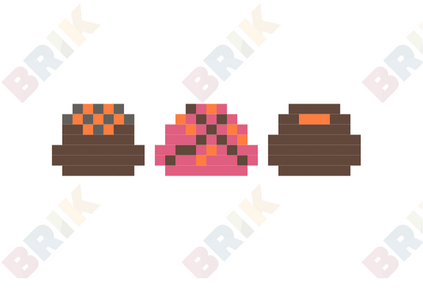 Chocolate Truffles Pixel Art