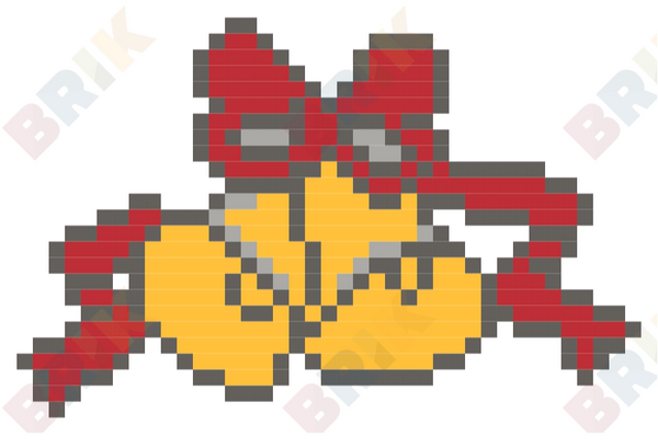 Christmas Bells Pixel Art