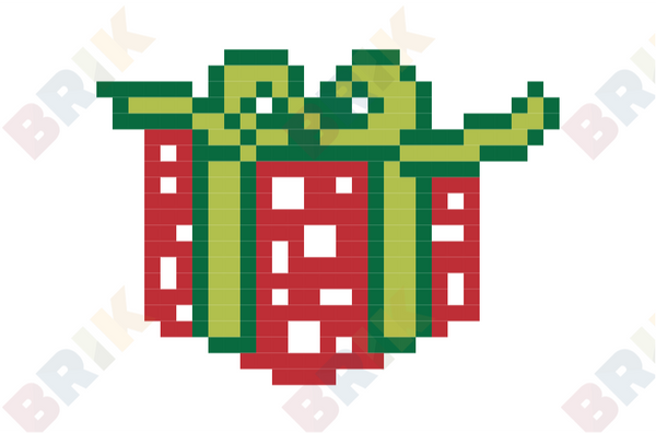 Christmas Gift Pixel Art