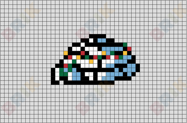 Christmas Igloo Pixel Art