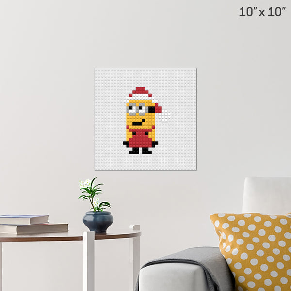 Christmas Minion Brick Poster