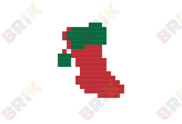 Christmas Sock Pixel Art