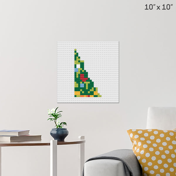 Christmas Tree Part 2 Brick Poster