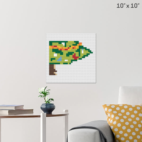 Christmas Tree Part 6 Brick Poster