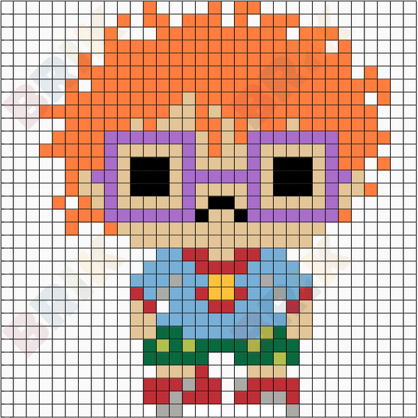Chuckie Pixel Art