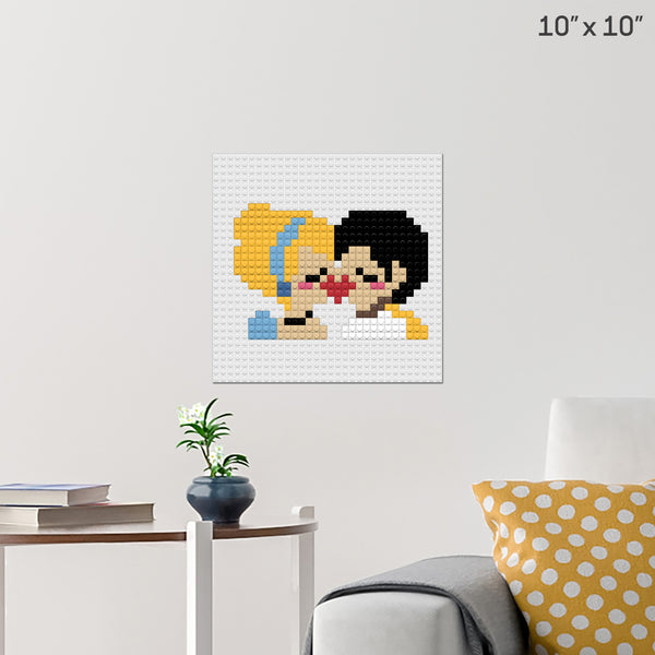 Cinderella and the Prince Brick Poster