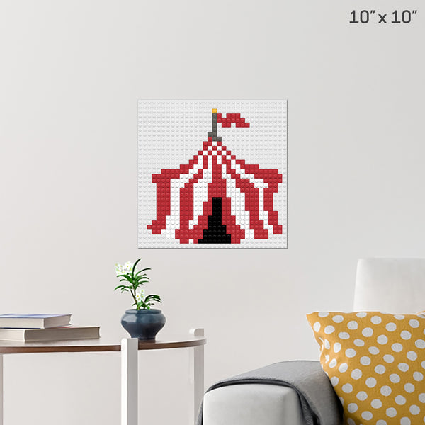 Circus Tent Brick Poster