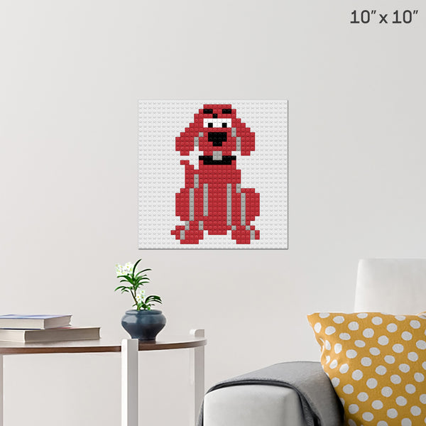 Clifford the Big Red Dog Brick Poster