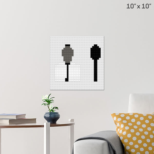 close your eyes half way Brick Poster