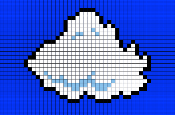 Cloud Mario Pixel Art