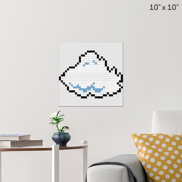Cloud Mario Brick Poster