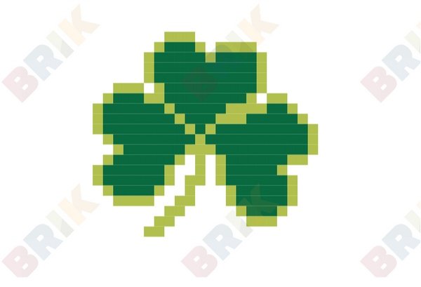 Clover Leaf Pixel Art