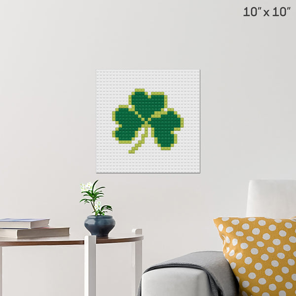 Clover Leaf Brick Poster