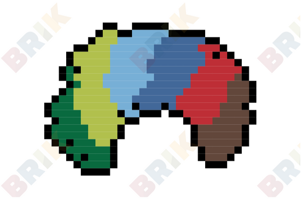 Clown Wig Pixel Art