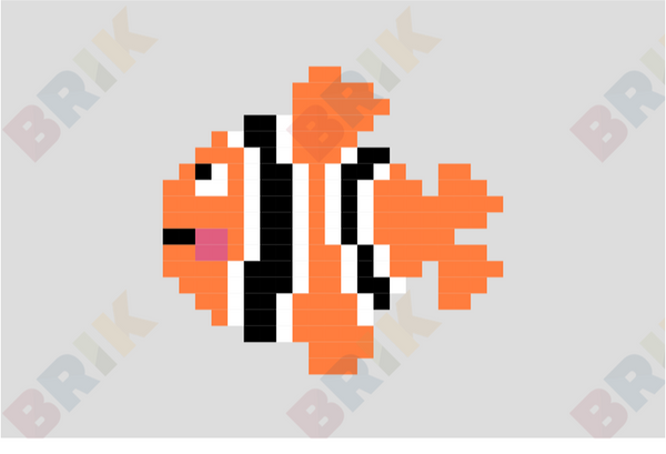 Clownfish Pixel Art
