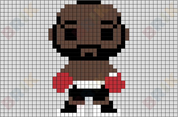 Clubber Lang Pixel Art