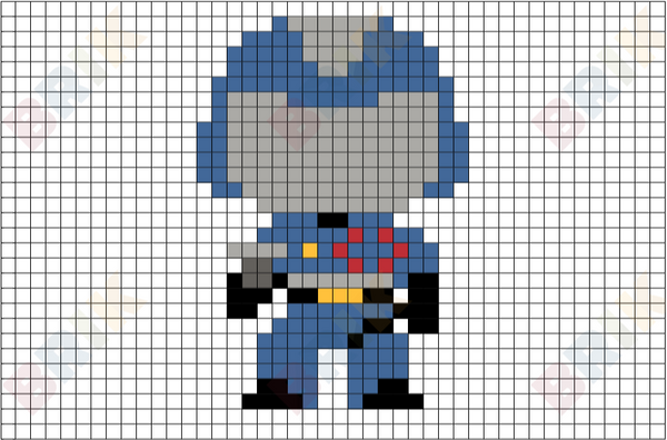 Cobra Commander Pixel Art