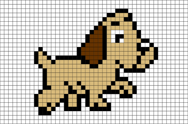 Cocker Spaniel Pixel Art