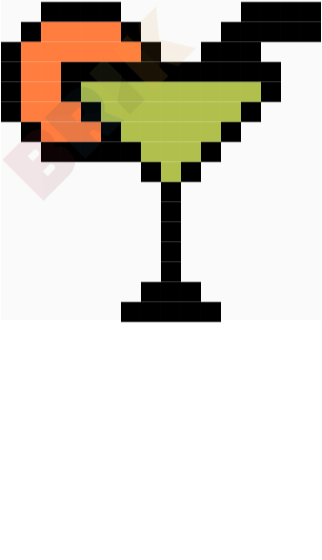 Cocktail Pixel Art