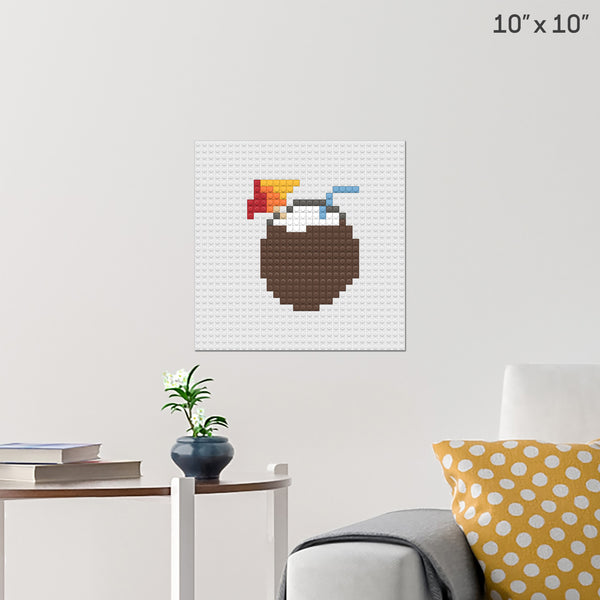 Coconut Brick Poster