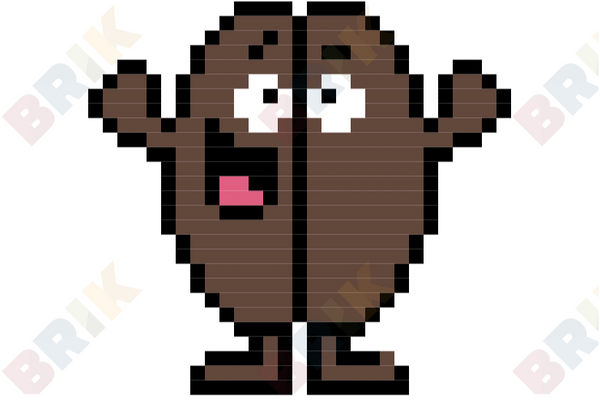 Coffee Bean Pixel Art