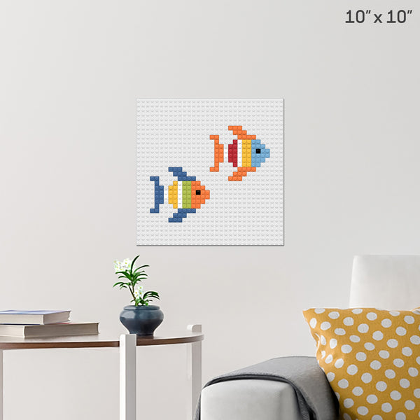 Colorful fish Brick Poster