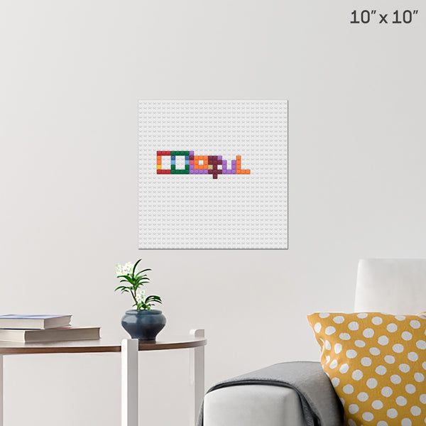 Colorful Brick Poster