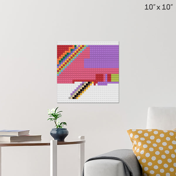 colorful sky Brick Poster