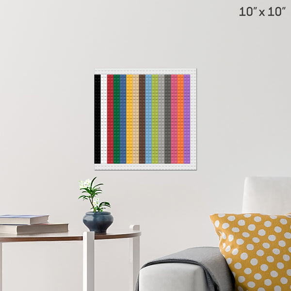 colors Brick Poster