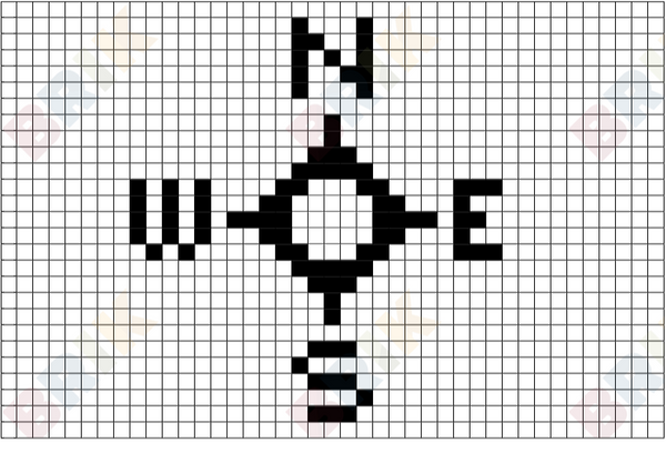 Compass Pixel Art