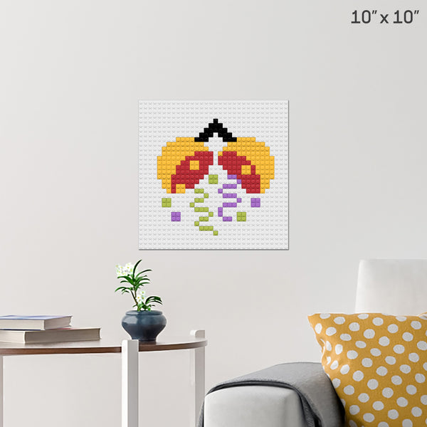 Confetti Ball Brick Poster