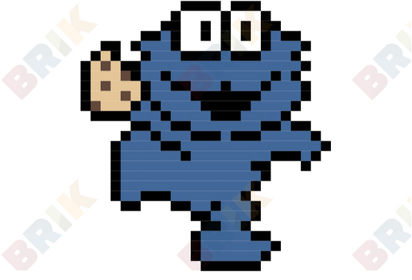 Cookie Monster Pixel Art