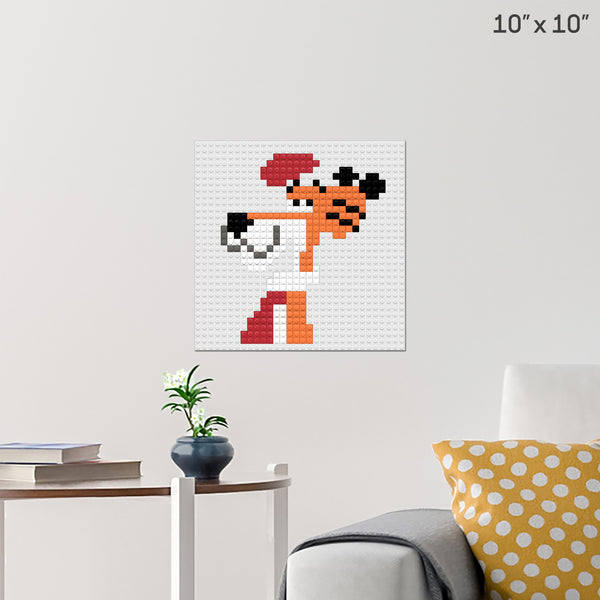 Cool Cat Brick Poster